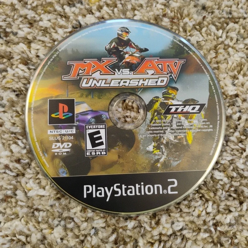 PlayStation 2 4 Game Lot MX Vs ATV Untamed Unleashed Offroad Fury‎ Quad Power 2